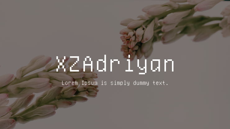 XZAdriyan Font