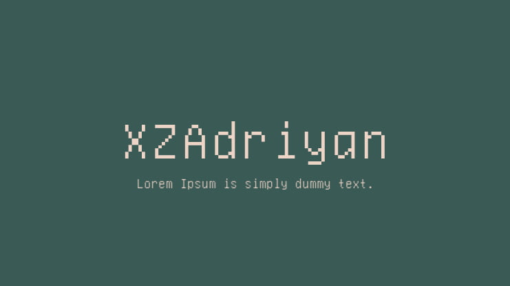 XZAdriyan Font
