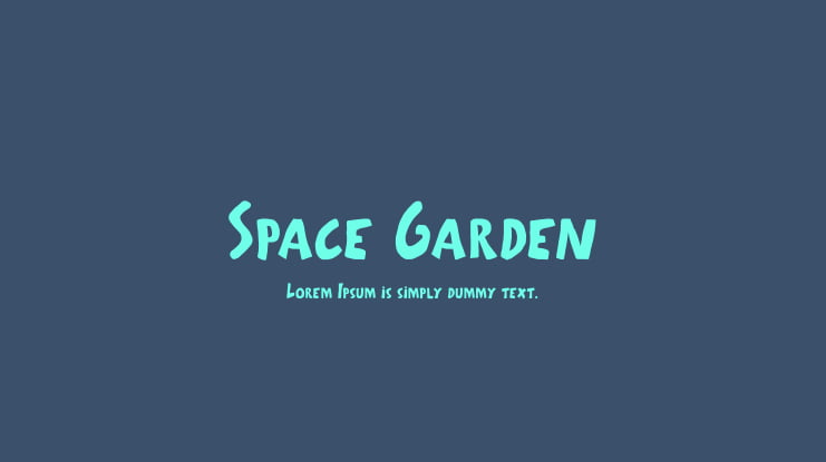 Space Garden Font