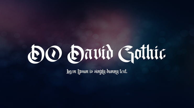 DO David Gothic Font Family