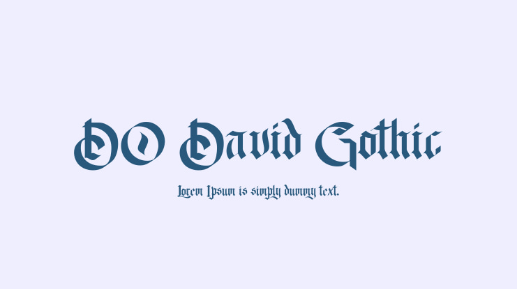 DO David Gothic Font Family
