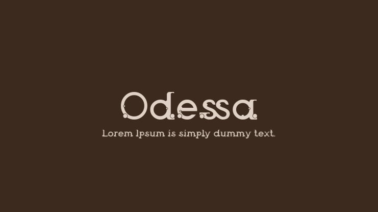 Odessa Font Family