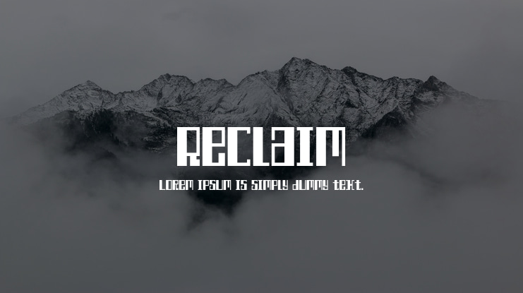 Reclaim Font