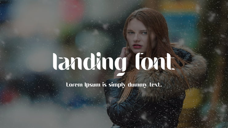 landing font