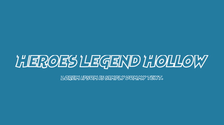 Heroes Legend Hollow Font Family