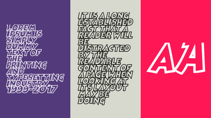 Heroes Legend Hollow Font Family