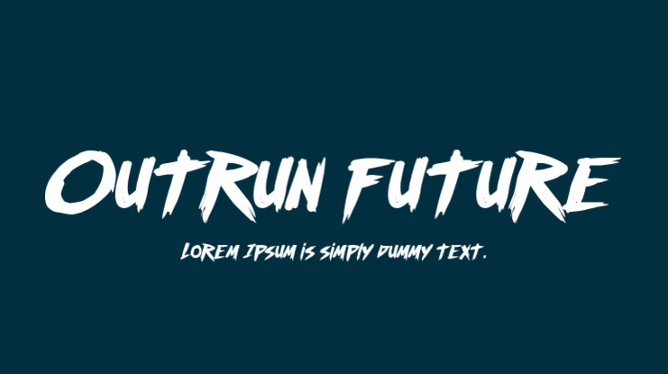 Outrun future Font Family