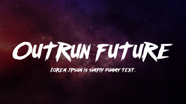 Outrun future Font Family
