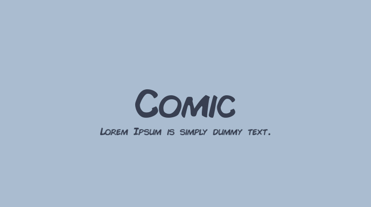 Comic Font Family