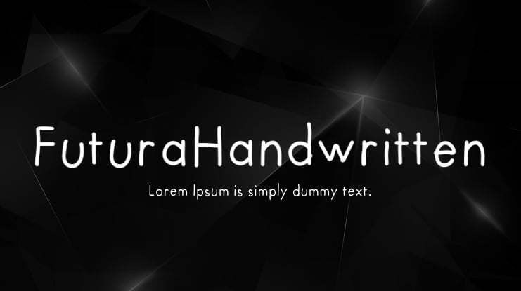 FuturaHandwritten Font