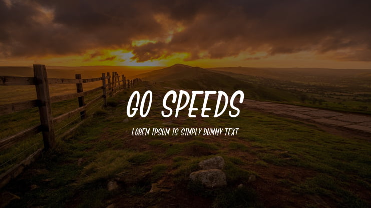 Go Speeds Font