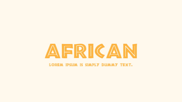 African Font