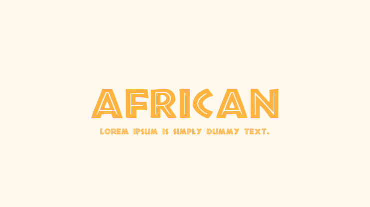 African Font