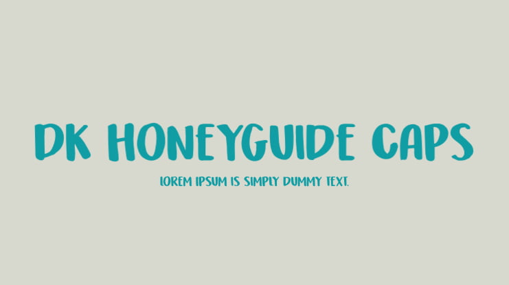 DK Honeyguide Caps Font