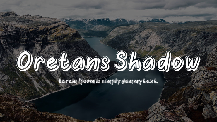 Oretans Shadow Font Family