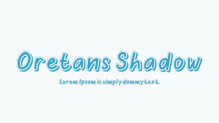 Oretans Shadow Font Family