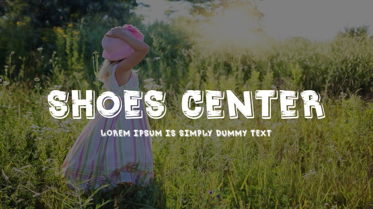 Shoes center Font