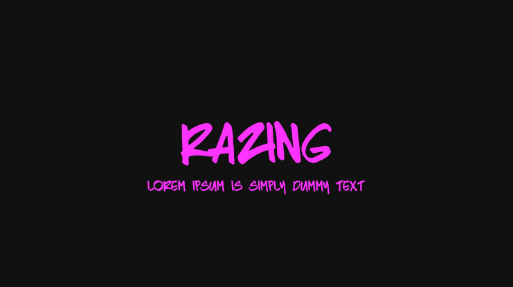 Razing Font