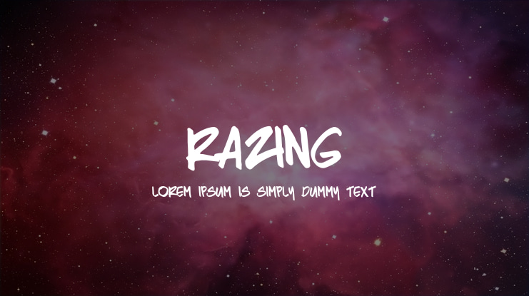 Razing Font