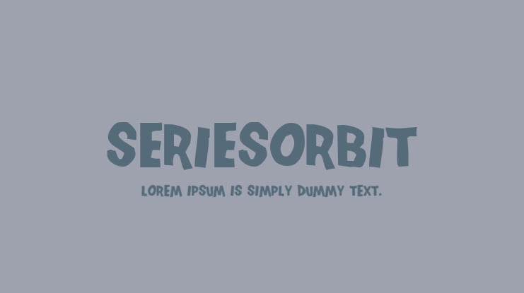SeriesOrbit Font