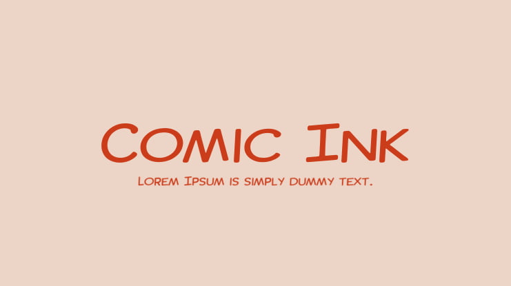 Comic Ink Font