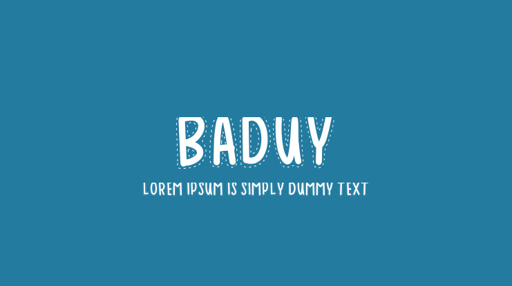 BADUY Font