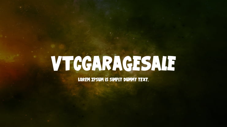 VTCGarageSale Font Family