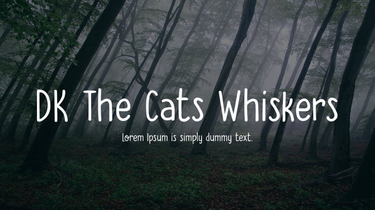 DK The Cats Whiskers Font