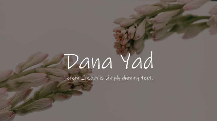 Dana Yad Font