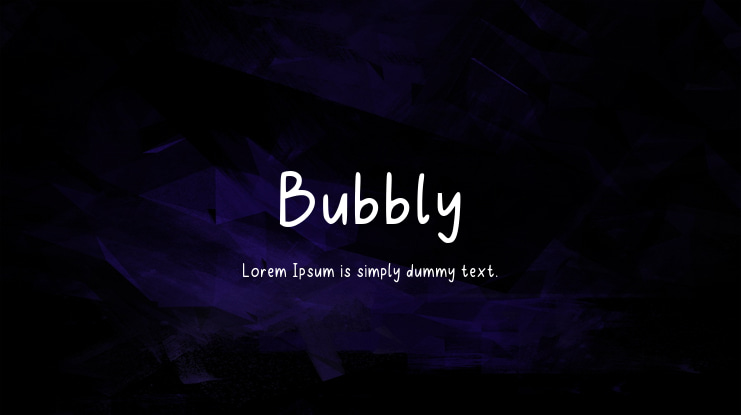 Bubbly Font