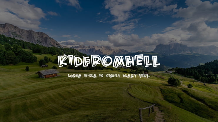 KidFromHell Font