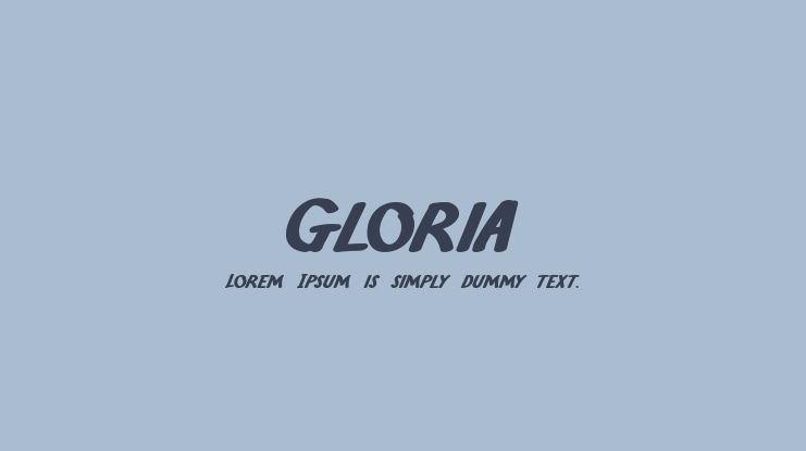 Gloria Font Family