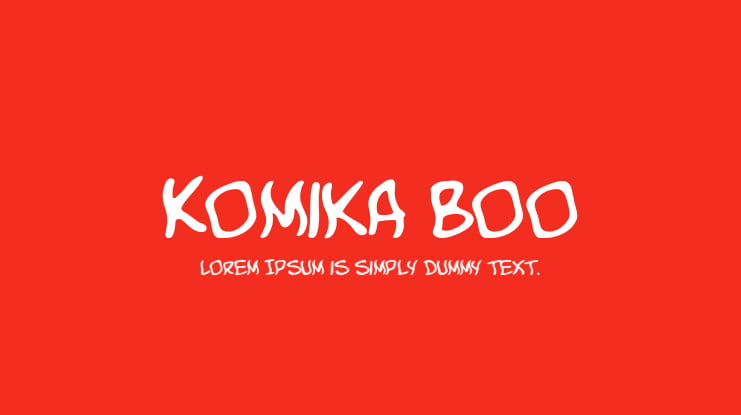 Komika Boo Font