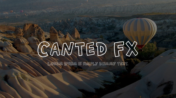 Canted FX Font Family