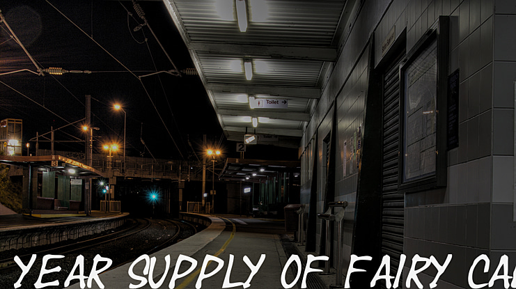 Year supply of fairy cakes Font