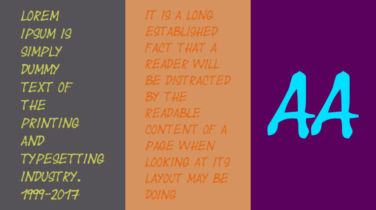 Year supply of fairy cakes Font