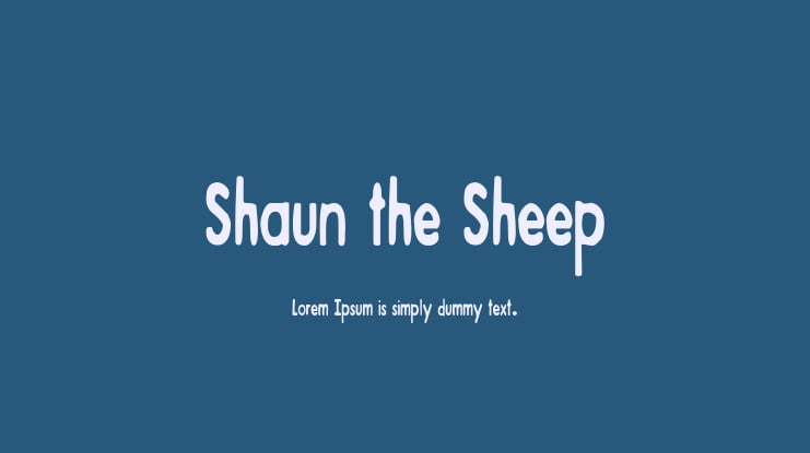 Shaun the Sheep Font