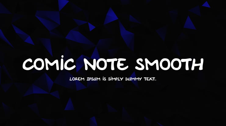 Comic Note Smooth Font