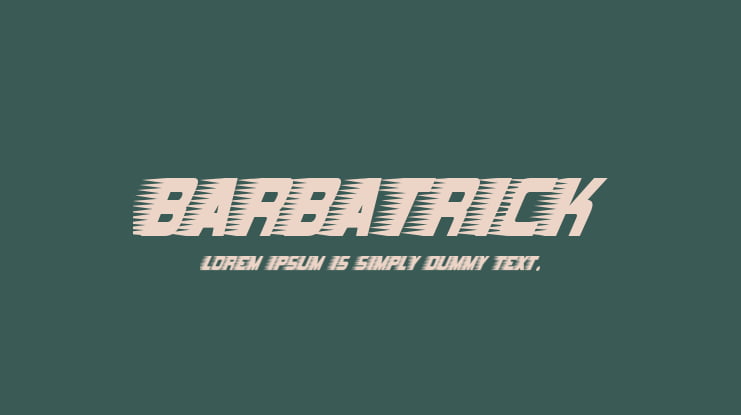 Barbatrick Font