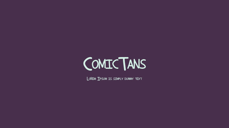 ComicTans Font