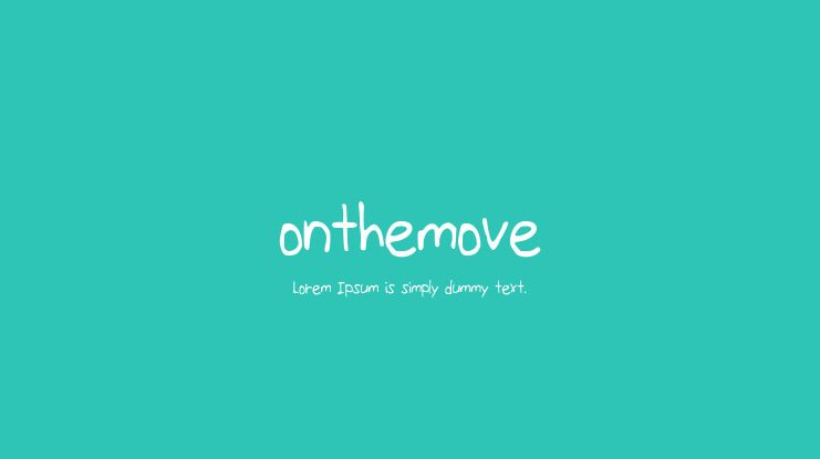 onthemove Font