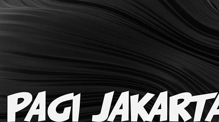 PAGI JAKARTA Font