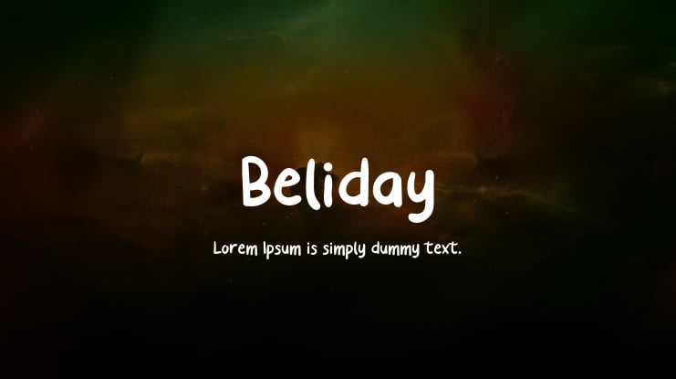 Beliday Font