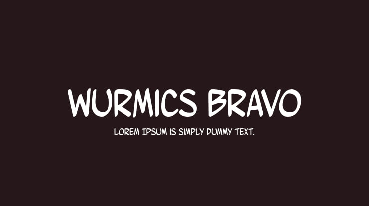 Wurmics Bravo Font