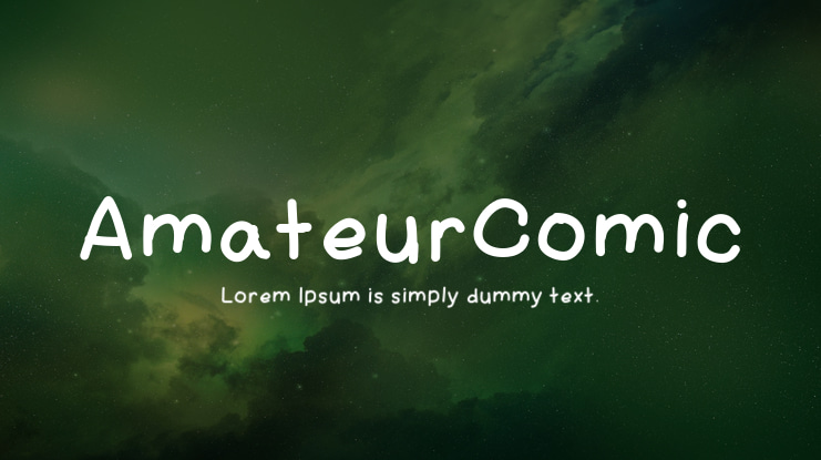 AmateurComic Font