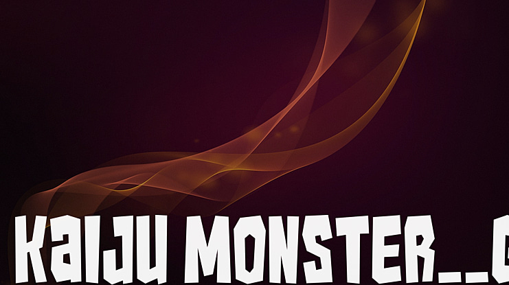 Kaiju Monster__G Font
