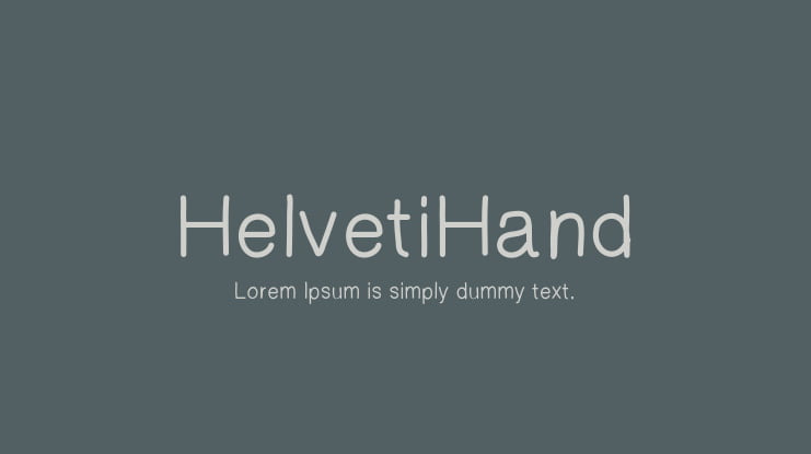 HelvetiHand Font