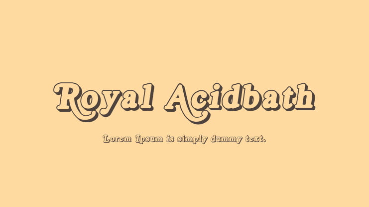 Royal Acidbath Font Family