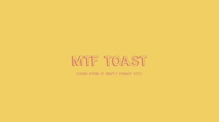 MTF Toast Font