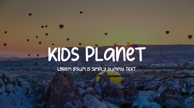 Kids Planet Font